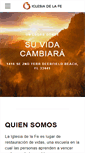 Mobile Screenshot of iglesiadelafe.com